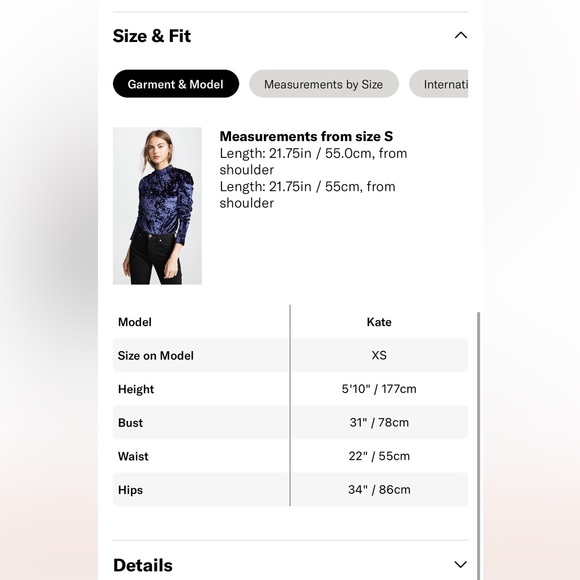 NWOT Endless Rose mock neck top in Navy. - Picture 10 of 10